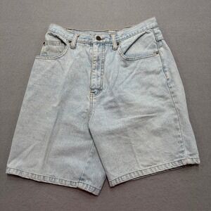Y2K Jessie Jeanswear Shorts Women's 12 Blue Light Wash High Rise Cotton Biker